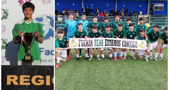 La historia de “Rena”, el joven futbolista homenajeado por la selección sub-15 al comenzar el campeonato regional.