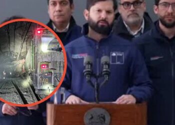 Presidente Boric llega a Rancagua para seguir el rescate en la mina El Teniente.