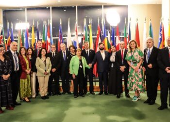 Con la excepción de Rojo Edwards, la comitiva de senadores que asistió a la Asamblea de la ONU respalda la candidatura de Michelle Bachelet.