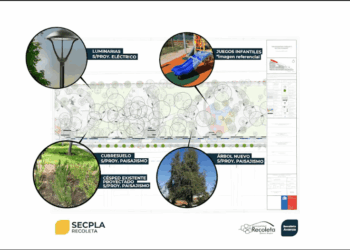 Recoleta comenzó a mejorar el emblemático Parque G.