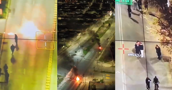 Desórdenes en la capital dejan a dos carabineros heridos en la conmemoración del golpe militar.