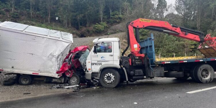 Tragedia en Hualaihué: colisión frontal entre dos camiones cobra la vida de una persona.