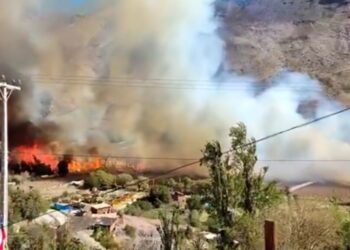 Incendio forestal arrasa con 15 viviendas y afecta a decenas de personas en la Región de Coquimbo.