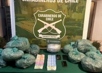 Detienen en La Ligua a un par delictivo dedicado al transporte de drogas desde el norte.