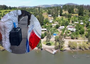 Descubren restos humanos en un terreno forestal de Nacimiento.
