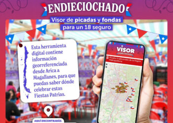 Presentan visor con fondas y actividades oficiales para las Fiestas Patrias en Chile.