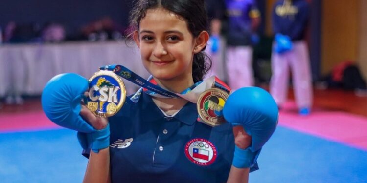 Oro para Chile y San Bernardo en karate: Sofía Esper destaca en el Panamericano de Paraguay.