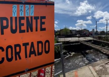 La construcción del Puente Chillán en Los Ángeles continúa, lo que mantiene el tránsito suspendido.
