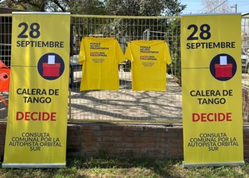 «Calera Decide» este domingo: votarán sobre la Autopista Orbital Sur Santiago y sus expropiaciones.