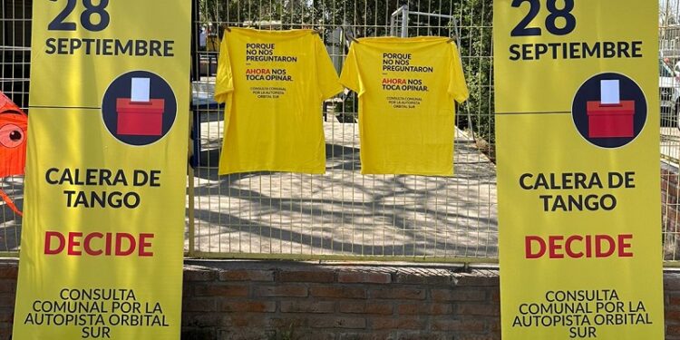«Calera Decide» este domingo: votarán sobre la Autopista Orbital Sur Santiago y sus expropiaciones.
