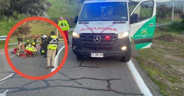 Trágico choque entre moto y camioneta en el camino a Las Termas de Colina.