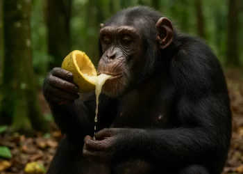Chimpancés ingieren hasta dos botellas de alcohol de manera natural.