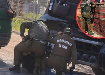 Camión con ron robado en Quilicura fue encontrado en Pudahuel.