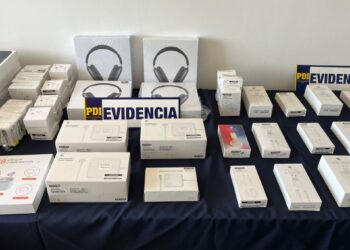 Cuatro personas fueron arrestadas y se incautaron productos falsificados valorados en más de $70 millones en Los Andes.