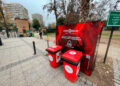 Las Condes pone un punto de reciclaje en el Parque Hurtado.