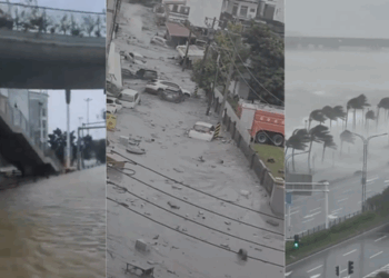 Tifón Ragasa azota con fuerza el sur de China y deja heridos en la zona.
