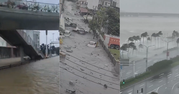 Tifón Ragasa azota con fuerza el sur de China y deja heridos en la zona.