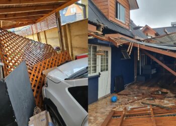 Linares impactada por un tornado: se mantiene la alerta preventiva en el Maule.