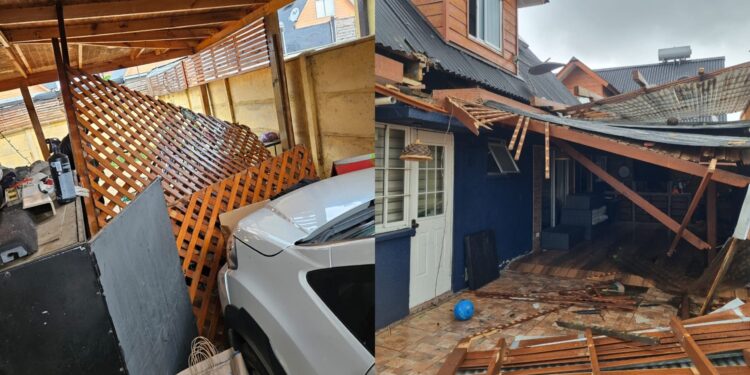 Linares impactada por un tornado: se mantiene la alerta preventiva en el Maule.