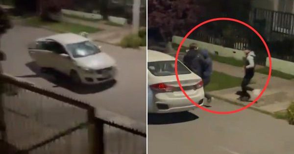 [VIDEO] Turbazo brutal en Cerrillos: familia fue amenazada por delincuentes armados.