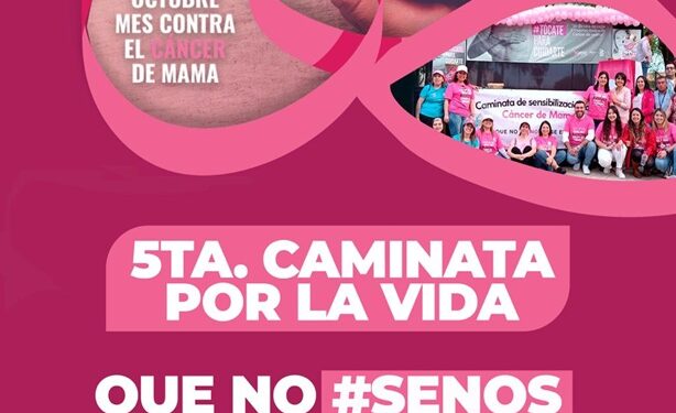 Parral se tiñe de rosa: Marcha por la Vida contra el Cáncer.