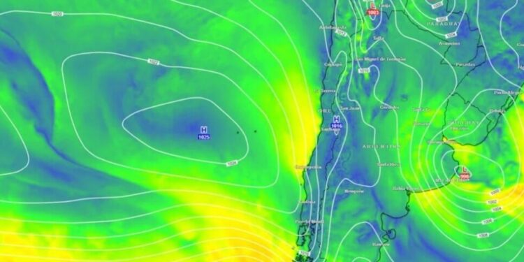 Un potente anticiclón aportará jornadas soleadas y cálidas en la región central y sur del país: se anticipan lluvias en Biobío.