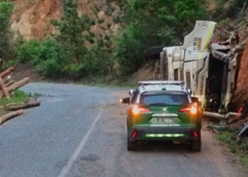 Trágico accidente de camión causa la muerte del conductor en Nacimiento.