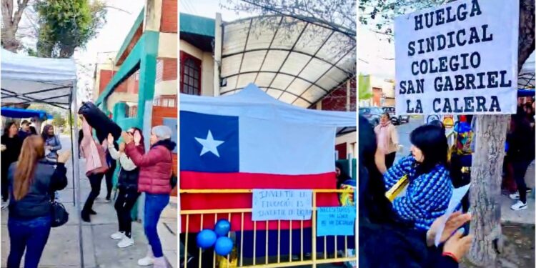 Huelga en el colegio San Gabriel de La Calera: empleados demandan incremento salarial y mejoras en las condiciones laborales y estudiantiles.