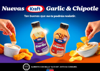 Kraft lanza sus nuevas mayonesas de sabor ajo y chipotle.