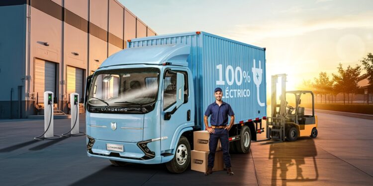 Landking presenta el LK8 EV, su nuevo camión eléctrico.