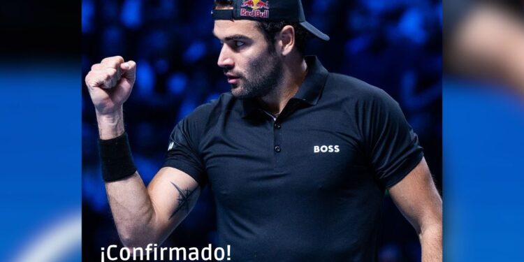 Berrettini asegura su participación en el Bci Seguros ChileOpen 2026.