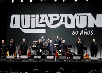 Quilapayún conmemora 60 años con la presentación de la Cantata Santa María en Talca.