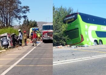 La colisión entre un bus y un camión en Ovalle provoca al menos dos muertes y alrededor de 20 heridos.