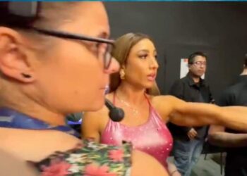 Nicole Moreno reaccionó con indignación frente al periodista tras una controvertida pregunta en el backstage de Fiebre de Baile: «Deseo que eliminen la entrevista».