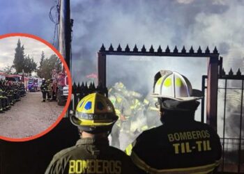 [TILTIL] Bomberos apagaron segundo incendio en la madrugada.