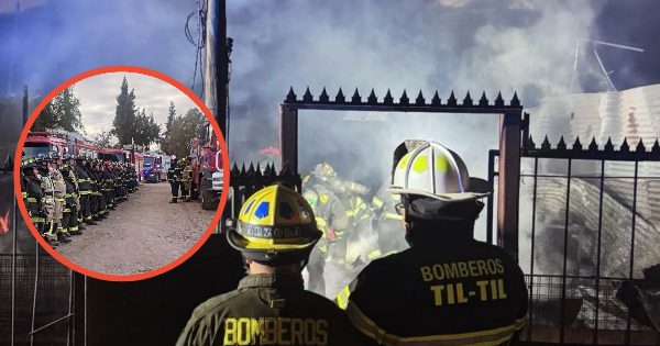 [TILTIL] Bomberos apagaron segundo incendio en la madrugada.