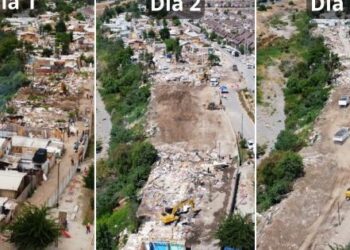 Tercer día de desalojo en la toma de Colina: casi no quedan ocupantes en el terreno.