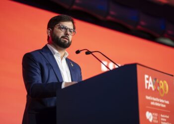 En un foro sobre alimentación, el Presidente Boric exigió a Netanyahu: «Que el hambre no vuelva a ser nunca una táctica de guerra».