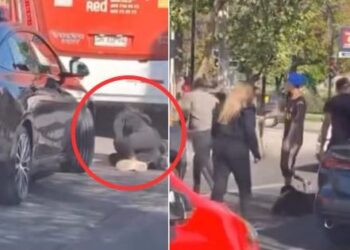 [VIDEO] Encerrona en Independencia termina con delincuente pillado por un vehículo