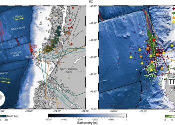 Encuentran pruebas de fisura tectónica en el Punto Triple Chileno.