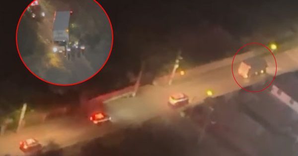 Larga persecución policial tras violento robo de camiones termina con un detenido en Lampa.