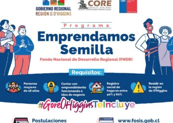 Gobierno Regional y FOSIS lanzan convocatoria para el programa Emprendamos Semilla.