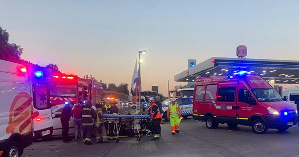 Se reporta un accidente en la autopista Los Libertadores.