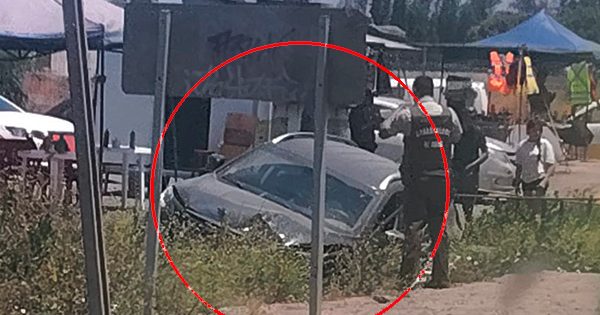 [AHORA] Se produjo un accidente de auto en el acceso a Batuco.