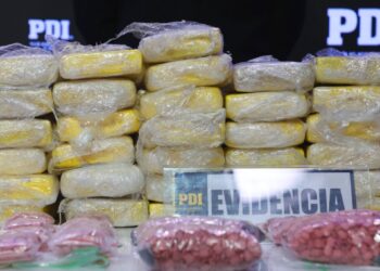 Desmantelan organización narcotraficante de chilenos y colombianos, incautando 33 kilos de cocaína y 14,000 pastillas de éxtasis.