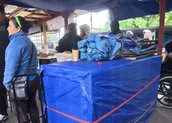 Operativo de fiscalización en el acceso al Hospital Regional.