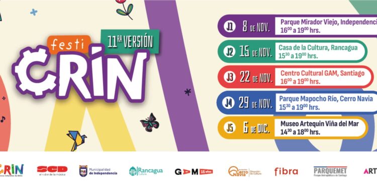 FestiCRIN 2025 conmemora 10 años de música para cabros chicos.