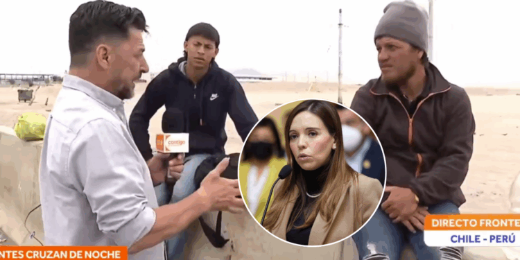 Camila Flores denuncia a Rafael Cavada y CHV por supuesta manipulación en la cobertura de migración.