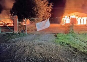 Ministro de Seguridad Pública se desplaza a La Araucanía tras serie de atentados incendiarios.