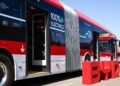 El 55% de los buses de la Red ya son eléctricos.